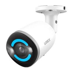 Lorex E895AB 4K UHD Smart Security Lighting Deterrence Bullet AI PoE IP Wired Cam E895AB