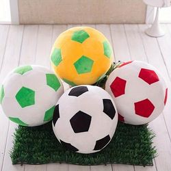 TEMU Interactive Football-shaped Plush Toy For Cats & Dogs - Comes In Assorted Colors!