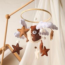 Animal Soft Pandent Baby Crib Hanging, 360Â° Rotation Training For Baby