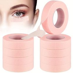 10 Rolls Eyelash Extension Tape, Lash Tape For Lash Extension Adhesive Breathable Micropore Fabric Tape For Eyelash Extension Supply