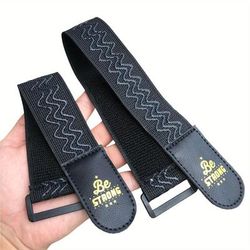 2pcs Elastic Cinch Straps With Anti-slip Strips, Hook And Loop Storage Straps With Buckle, Bundling Straps For Bicycle, Truck, Boat, And More For Extension Cords, Ropes, And Hoses Organization