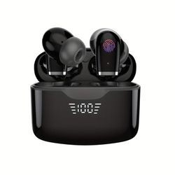 Wireless Headphones True Wireless Earbuds With Noise Cancelling Mic 48hrs Playtime Led Display Ear Buds For Android/ios