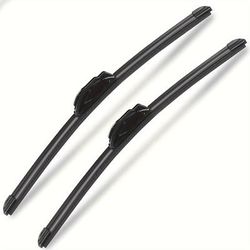 TEMU Set Of 2 Premium All-seasons Durable Stable And Quiet Windshield Wiper Blades, High Quality Wiper, Universal Boneless Wiper