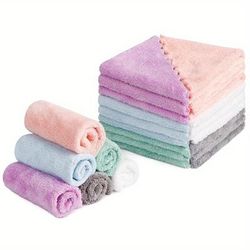 20pcs Makeup Removal Towel, Reusable Super Soft Facial Cleansing Towel, Water Absorbent Microfiber Towels (7x7inch/17.78x17.78cm)