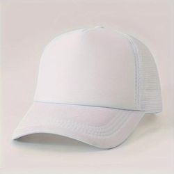 Casual Unisex Mesh Baseball Trendy Candy Color Breathable Trucker Hats Lightweight Adjustable Sun Hat For Women & Men