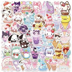 50pcs Super Cute Cartoon Doodle Stickers For Notebook Mobile Phone