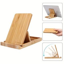 Bamboo Folding Phone Stand Tablet Stand Office Supplies Stand