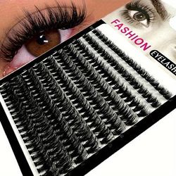 200 Pcs Individuals Eyelash Extension 40d Volume Diy Lash Clusters Natural Look False Eyelashes 3d Fluffy Dramatic Eyelashes