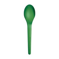 Eco Products EP-S013G 6" Plantware Disposable Spoon - PLA, Green, Case of 1000