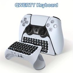 For Keyboard Wireless 3.0 Mini Portable Gamepad Chatpad With Built-in Speaker & 3.5mm Audio Jack For 5 Voice Chat Board For Messaging And Gaming