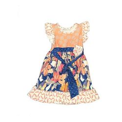 Oopsy Daisy Baby inc. Dress: Orange Skirts & Dresses - Kids Girl's Size 7