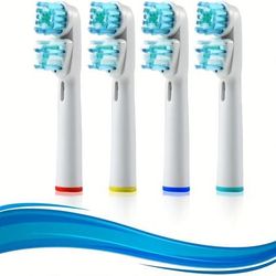 Pack Of 4 Replacement Toothbrush Heads, Suitable For Oral-b, Electric Toothbrush Heads, Brush Heads