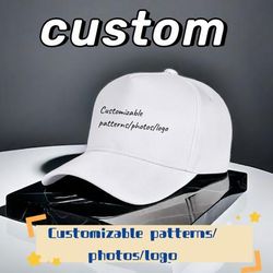 Custom Logo Personalized Baseball Customizable Text Dad Hat Unisex Breathable Adjustable Sports