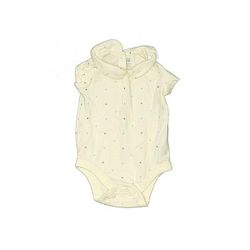 Baby Gap Short Sleeve Outfit: Yellow Print Tops - Size 6-12 Month