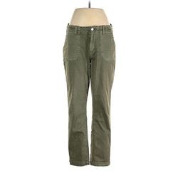 Paige Jeans - Mid/Reg Rise: Green Bottoms - Women's Size 29