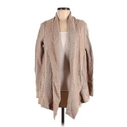 Ann Taylor LOFT Cardigan Sweater: Tan - Women's Size Medium