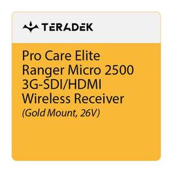 Teradek Pro Care Elite Annual Subscription for Ranger Micro 2500 Receiver (26V Gold SLAE-10-2542-G26