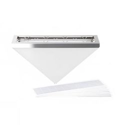 Curtron BL-150-SS-COMBO Decorative Silent Fly Trap w/ 1,800 sq ft Coverage - Stainless Steel, 120v, Silver