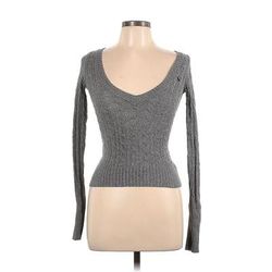 Abercrombie Pullover Sweater: Gray Tops - Women's Size Large
