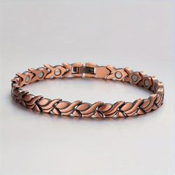 1pc Magnetic Copper Anklets For Women Copper Ankle Bracelet For Women Pure Copper With Magnets For Feet & Ankles (fishtail)