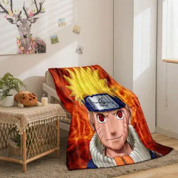 Anime Naruto coperta di flanella invernale 3D coperta per divano stampata di un pezzo coperta spessa