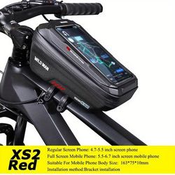 TEMU Wild For Man Bike Bag Front Handlebar Bag 6.8inch Mobile Phone Case Bicycle Top Tube Bag Cycling Accessories