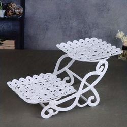 TEMU 1pc, Unbreakable Dessert Stands, Stand For Living Room, Cupcakes, Snack Plate, Fruit Basket, For Restaurant Decor