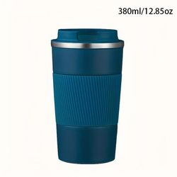 TEMU Stainless Steel Insulated Travel Mug - 380ml/510ml, Double-walled Vacuum With Lid For Drinks, Camping, Sports, Fitness & Car Use - In 10 Colors, Best For Christmas