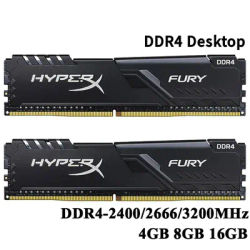 DDR4 RAM 16GB 8GB 4GB 32GB 2133 2400 2666MHz 3200MHz 3600MHz 1.2V PC4-21300 25600 28800 19200 DIMM 288pin Desktop Memory