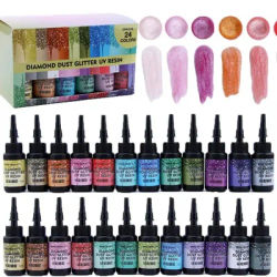 UV Resin Glue set Diamond sparkling UV adhesive Ultraviolet Curing Epoxy Resin High Transparency UV Pen Resin Tool JewelryMaking