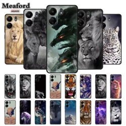 Phone Cases for Redmi 13C 13R Soft Silicone TPU Cover for Xiaomi Redmi13 C R Animal Wolf Funda