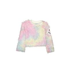MIA New York Pullover Sweater: Pink Tie-dye Tops - Kids Girl's Size 6