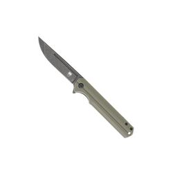 CobraTec Knives Streamline Folding Knive 3.5in D2 Stonewash G-10 Od Green CTODGG10SL