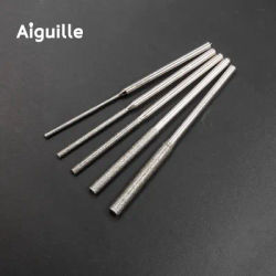 5pcs 150 Ultralong Long 3x70mm Diamond Grinding Point Diamond Grinding Burr Teeth Grinding Point Jade Grinding Bits