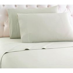 Micro Flannel® Solid Sage Green Flannel Sheet Set by Shavel Home Products in Flannel (Size FULL)