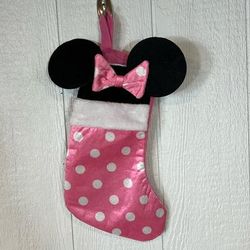 Disney Holiday | Disney Minnie Mouse Christmas Stocking | Color: Black/Pink | Size: Os