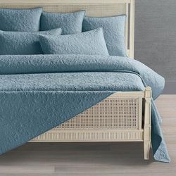 Cadence Quilted Bedding Collection - Mist Blue, Coverlet in Mist Blue, Queen Coverlet in Mist Blue - Frontgate