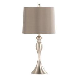 Ashland 27" Metal Table Lamp - Set Of 2 by Lumisource in Brushed Nickel Taupe