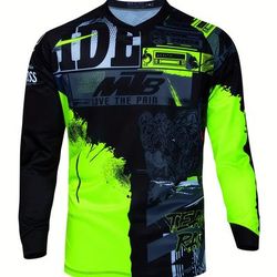 TEMU Downhill Jersey Motorcycle Quick Dry Mountain Bike T-shirt Long Sleeve Sports Shirt Polera Mtb Jersey Motocross Shirt Breathable