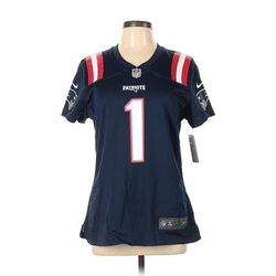 NFL Short Sleeve Jersey: Blue Tops - Women's Size Large