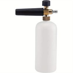 TEMU 1l Snow Foam Lance Adjustable Snow Foam Spray Lance With 1/4 Quick Connector Adapter Cars Foamer For Karcher K Series K2 K3 K4 K5 K6 K7