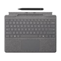 Microsoft Surface Pro Keyboard Cover with Slim Pen 2 (Platinum) 8X6-00214