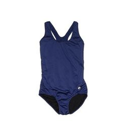 Baleaf Sports One Piece Swimsuit: Blue Solid Swimwear - Women's Size 38