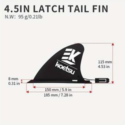 TEMU Koetsu Paddle-in , Surfboard Paddle Board Sup Paddle Board, Removable Racing Fin Water Board