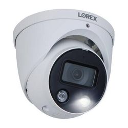 Lorex Used E893DD-E 4K UHD Smart Deterrence Outdoor Network Dome Camera with Night Vis E893DD-E