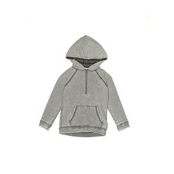 Splendid Pullover Hoodie: Gray Tops - Kids Boy's Size 4