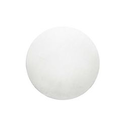 Tappeto tondo taftato pelo raso (15 mm) bianco 120 D