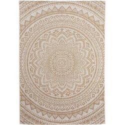 Tappeto per interno ed esterno crema/beige 240x340