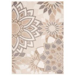 Tappeto interni esterni 3d crema beige gris marrone 200x300cm