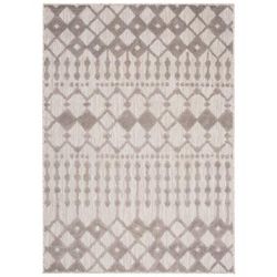 Tappeto interni esterni 3d gris beige quadrati 140x200cm